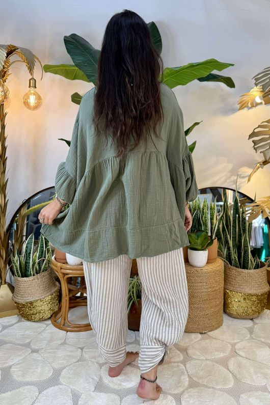 Made in Italy Santos Artist Smock Moss /9 =